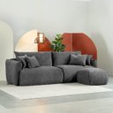Ver imagem 1 de Conjunto Sofá 240cm e Puff Comfy CabeCasa MadeiraOriginals