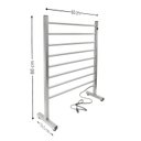 Ver imagem 5 de Toalheiro Térmico Alumínio Portátil 8 Barras Clássico Bivolt