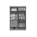 Ver imagem 3 de Guarda Roupa Solteiro 4 Portas 3 Gavetas - Colibri-branco - Móveis D'doro