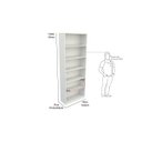 Ver imagem 1 de Guarda Roupa Closet Solteiro Prateleira Multiuso M8 100% Mdf Vitrine Loja Closet