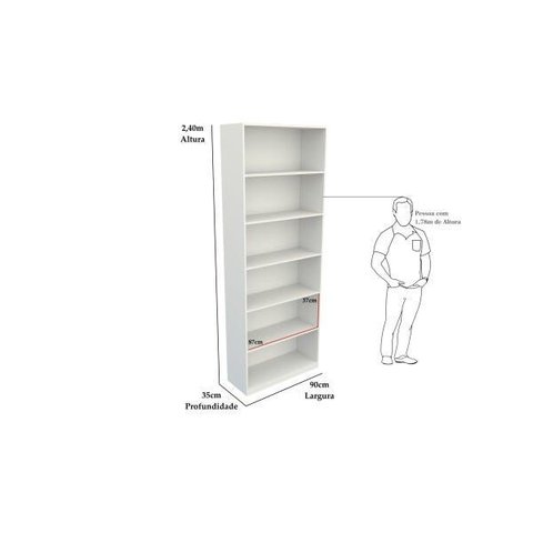 Guarda Roupa Closet Solteiro Prateleira Multiuso M8 100% Mdf Vitrine Loja Closet