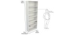 Ver imagem 1 de Guarda Roupa Closet Solteiro Prateleira Multiuso M8 100% Mdf Vitrine Loja Closet
