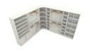 Ver imagem 3 de Kit Closet Modulado Armário Colmeia Cabideiro Canto M18
