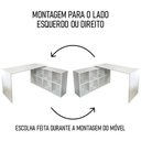 Ver imagem 6 de Mesa Escrivaninha em L Eron e Estante Livreiro 90x187cm Lean A06 Branco - Mpozenato