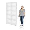 Ver imagem 7 de Mesa Escrivaninha em L Eron e Estante Livreiro 90x187cm Lean A06 Branco - Mpozenato