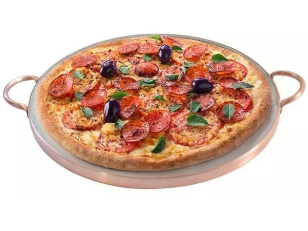 Jogo De Porta Copos Pizza Peperoni - 4 Peças