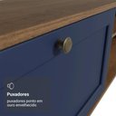 Ver imagem 7 de Rack para Tv até 80 Polegadas 218 Cm 2 Portas Rustic/azul Vik Madesa
