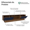 Ver imagem 4 de Rack para Tv até 80 Polegadas 218 Cm 2 Portas Rustic/azul Vik Madesa