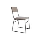 Ver imagem 4 de Kit 2 Cadeiras de Jantar Málaga Estofada em Veludo para Mesa Sala Cozinha Decor - Bege
