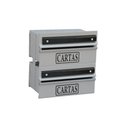 Ver imagem 1 de Caixa Correio Condomínio Detrás para Grade Cinza 2 Módulos