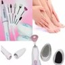 KIT PARA PEDICURE MANICURE REMOVEDOR DE CALOS COMPLETO COM POLIDOR DE UNHAS LIXADOR ESFOLIADOR E - 2