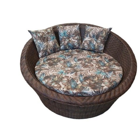 Cadeira Redonda de Fibra para Varanda, Sofá Grande para Area, Poltrona Redonda para Jardim