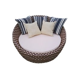 Cadeira Redonda para Jardim, Sofá Grande Parta a Varanda, Cadeira Grande de Jardim, Chaise, Ratan, - 1