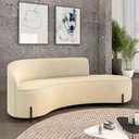 Ver imagem 1 de Sofá 4 Lugares Orgânico 220cm Pé Ferro Preto Morgan Suede D03 - D’Rossi