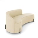Ver imagem 6 de Sofá 4 Lugares Orgânico 220cm Pé Ferro Preto Morgan Suede D03 - D’Rossi