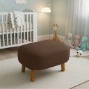 Ver imagem 2 de Puff Sala Decorativo Jhessy Madeira Suede D03 - D'rossi