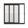 Janela Vitro 2 Folhas para Banheiro Alumínio A40l40 Policarbonato Preto - 1