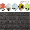 Ver imagem 3 de Kit 10 Un/ Espuma 3d - Tijolo Rústico - Preto