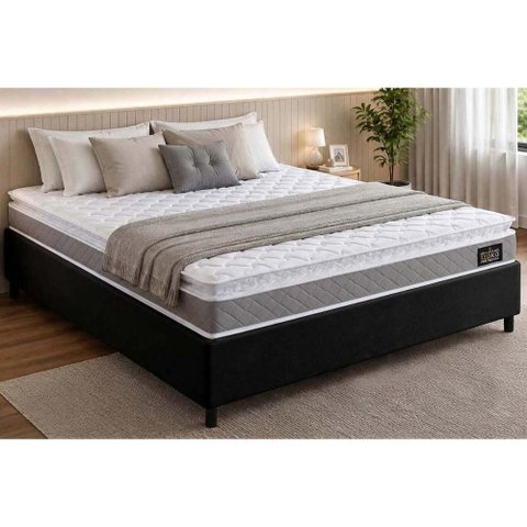Cama Box Crc Casal +Colchão D33 Magnum Hellen 138