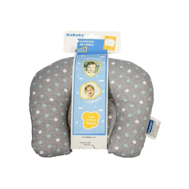 Suporte de Cabeca Almofadinha infantil KaBaby Cinza