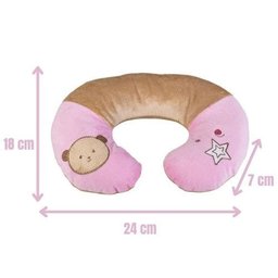 Suporte Pescoço suporte cabeça Pequeno Urso Rosa Kababy - 3