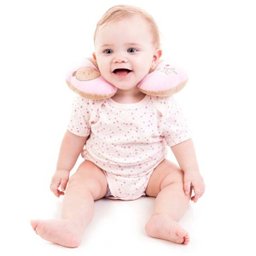 Suporte Pescoço suporte cabeça Pequeno Urso Rosa Kababy - 2