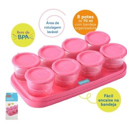 Potes Para Congelar Papinha Rosa - Fisher-Price - 2