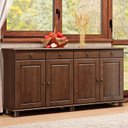 Ver imagem 5 de Balcao 4 Portas 4 Gavetas Madeira Maciça 8929 Rubi Cafe Fnt