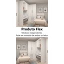 Ver imagem 6 de Guarda Roupa Modulado Solteiro de Canto com Escrivaninha Alpes Luciane M04 - Cinammon