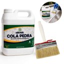Ver imagem 2 de Kit Cola Pedra 5l Vbrasil + Broxa de Pintura Profissional Aplicação Completa
