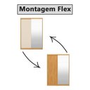 Ver imagem 4 de Guarda Roupa Roupeiro Riva 2 Portas com Espelho 4 Gavetas Cinamon Touch Off White Demóbile
