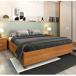 Cama Box Casal Queen Mônaco - Tcil Móveis - Cinamomo