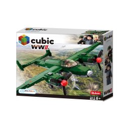 Blocos de Montar Cubic WWII Avião Bombardeio 311 Peças Multikids - BR1483 - 4