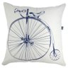 Almofada Serigrafada 50x50cm Bike Azul - Capa com enchimento - 1