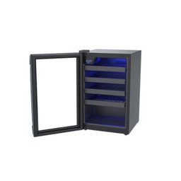 Adega Piubella 100 - para 24 Garrafas, Preto com Porta Invertida - 220v - Estilo e Funcionalidade - 2