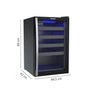 Adega Piubella 100 - para 24 Garrafas, Preto com Porta Invertida - 220v - Estilo e Funcionalidade - 3