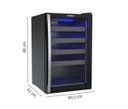 Ver imagem 3 de Adega Piubella 100 - para 24 Garrafas, Preto com Porta Invertida - 220v - Estilo e Funcionalidade