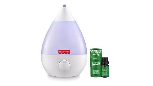 Umidificador Fisher Price 3,4L + 1 Óleo Essencial Eucalipto