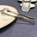 Ver imagem 4 de Kit 50 Pegadores Carne Servir Churrasco Pinça Aço Inox Pequeno 16cm Restaurante Buffet