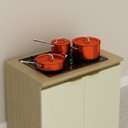 Ver imagem 2 de Tampo para Cooktop 80cm 30mm TM1256 Nanda Bege/Nature
