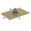 Ver imagem 3 de Tampo para Cooktop 80cm 30mm TM1256 Nanda Bege/Nature