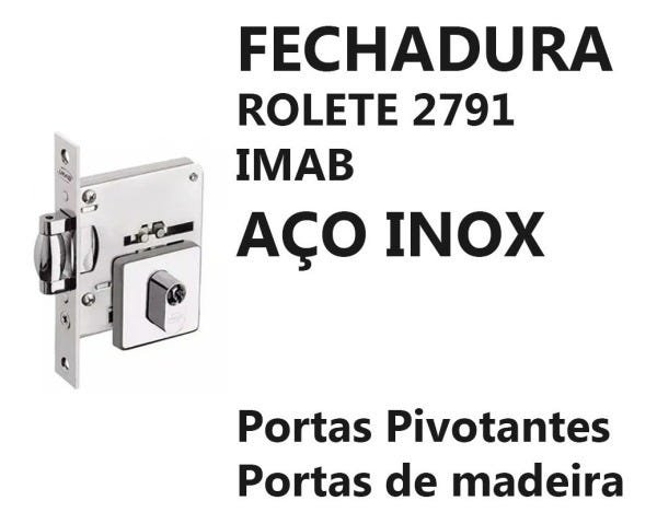 Puxador60cm + Fechadura Rolete + Pivô 150Kg - Garantia 5Anos - Alta Qualidade - 3