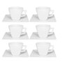 6 Xícaras Chá Quartier White 200 Ml Porcelana Oxford - 1