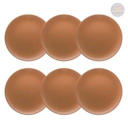 Conjunto de 6 Pratos Rasos 26cm Unni Avelã - 2
