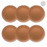 Conjunto de 6 Pratos Rasos 26cm Unni Avelã - 2