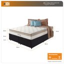 Ver imagem 3 de Cama Box Baú Queen Preto + Colchão Molas Ensacadas Houston Pillow Inn 158x198x70cm