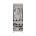 Ver imagem 5 de Guarda-roupa Infantil 62cm 2 Portas e 2 Gavetas Allegra Multimóveis Mp4441 Branco Branco