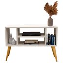 Ver imagem 1 de Rack Miami 4 Nichos Aparador Buffet Organizador Off White