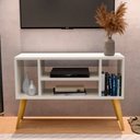 Ver imagem 7 de Rack Miami 4 Nichos Aparador Buffet Organizador Off White