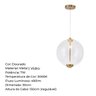 Luminária Pendente Lumier 7w 30cm 3000k Dourado Lumier Bivolt - 8